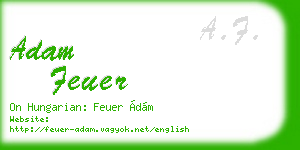 adam feuer business card